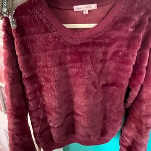 Cozy Burgundy Soft Textured Sweater